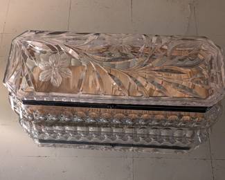 ANTIQUE CUT GLASS (ABP) CRYSTAL BOX