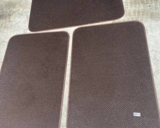 rubber back brown mats