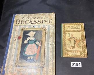antique "Mother Goose" book