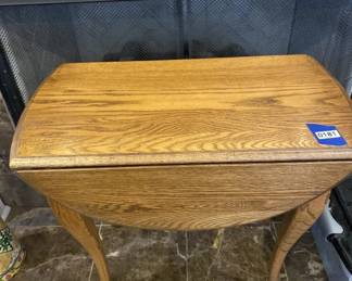 oak drop leaf side table