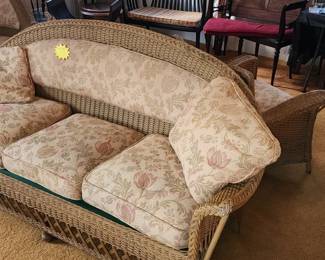 Antique Fick"s Wicker Sofa