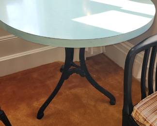 MCM Table with Cast Iron Base