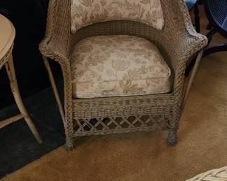 Antique Fick's Wicker Chair