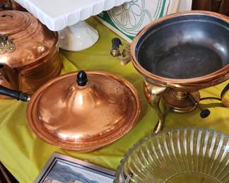 Assorted Cake Stands, Copper, Assorted Tea Pots