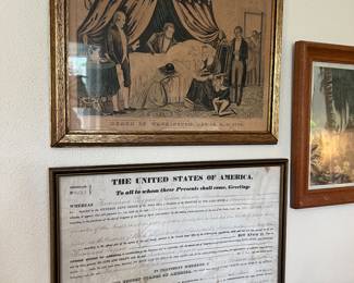 Dated 22 of April 1835
Signed by Andrew Jackson, the secretary of commissioners of the general land office.