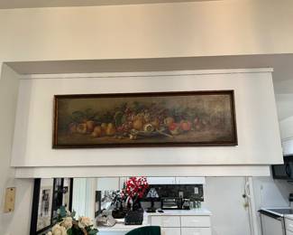 Vintage yard long fruit painting