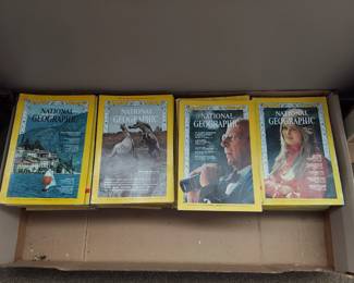 Vintage National Geographics from 60' and 70's