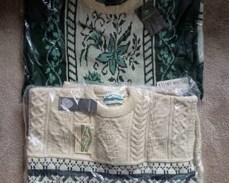 Irish wool sweaters