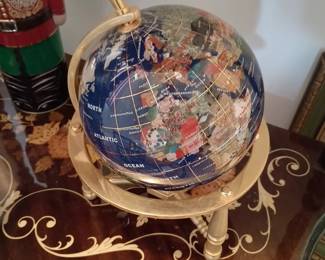 Lapis Globe with inlay