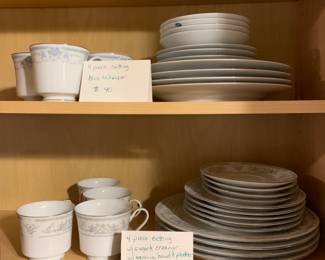 2 four piece china place settings