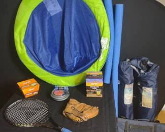 Camp Chairs and Sports Lot