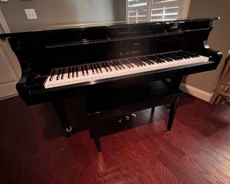 2nd view of K. Kawai baby grand piano