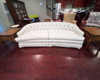 Superb very nicely upholstered, clean low-back sofa