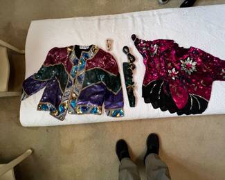 Ladies sequined and bejeweled pieces