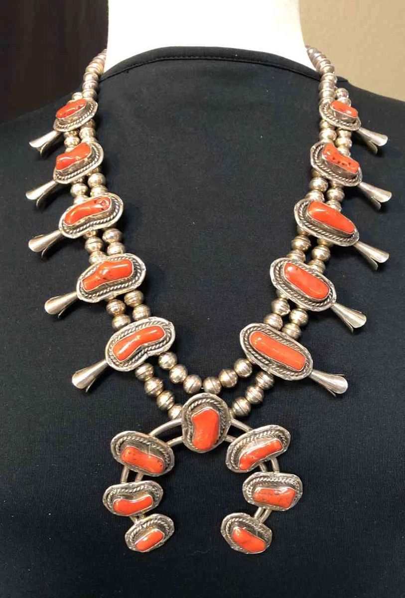Vintage Squash Blossom Necklace