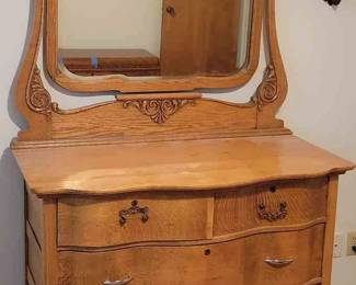 Vintage Dresser With Mirror