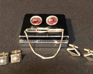 Swank Tie Tack Cufflinks Plus