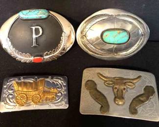 4 Belt Buckles