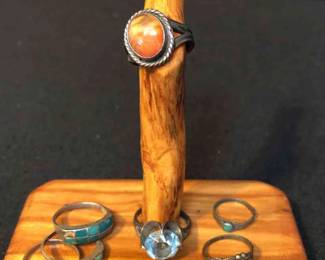 7 Silver Rings