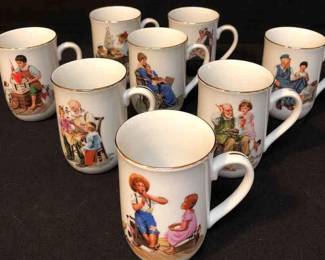 1982 Norman Rockwell Museum Cups