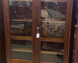 Oak Double Door Bookcase