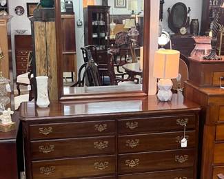 Cherry Dresser w/ Mirror