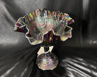 Fenton Iridescent Footed Bowl
