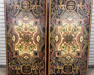 SOLD - Floral Panels 70" x 36"