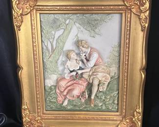 Porcelain Figural Plaque