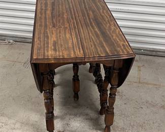 Mahogany Gate Leg Table With 3 Leaves