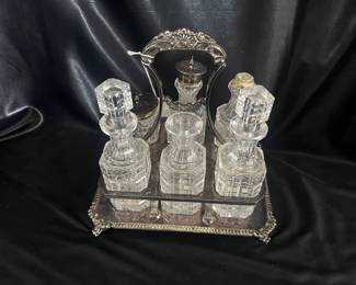 Silverplate Condiment Set