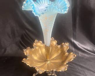 Blue Glass Epergne-SOLD