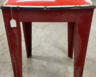 Porcelain Top Coca-Cola Table