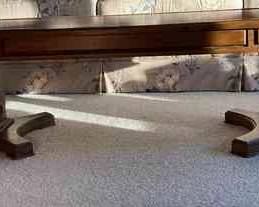 Midcentury Wooden Pedestal Coffee Table