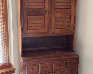 HeywoodWakefield Wooden Hutch Cabinet