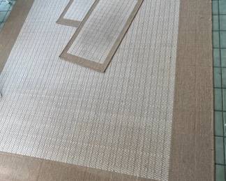 Couristan Recife 13x8.5 Ft Area Rug Two 3.5x2 Ft Rugs