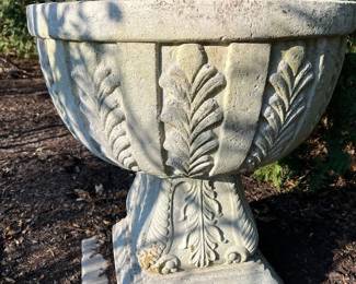 Large Concrete Urn Garden Planter VERY HEAVY