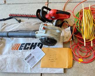 Echo ES210 Shred Vac, Black  Decker Hedge Trimmer And More