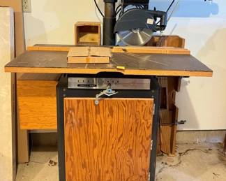 Sears Craftsman Radial Arm Saw Table With Attachments Works