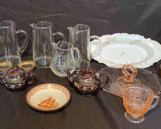 Variety Of Glassware And Ceramic Serveware