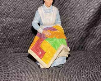Royal Doulton Eventide HN 2814 Quilt Lady 