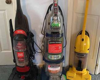 Assorted Vacuums Hoover Steam Vac, Dirt Devil, Eureka  Bissel 