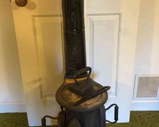 Vintage Union Cast Iron Sad Iron Stove Warmer 