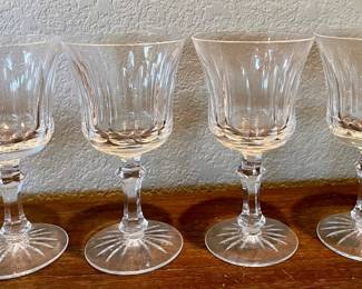 4 Vintage Waterford Innisfail Cut Crystal Goblets 