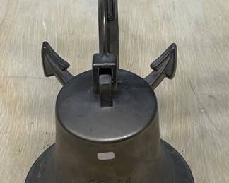 Vintage Brass Maritime Wall Mount Bell - Marked 1841