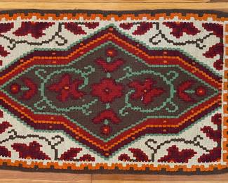 Hand Woven Wool Tribal 26" X 47" Rug