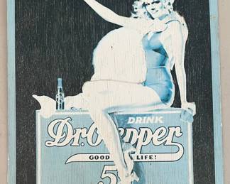 Vintage Dr. Pepper Come And Get It! 12.5" X 15.5" Metal Sign