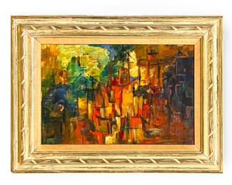 Original Oil Painting After Paul Klee.