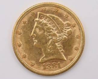 Lot 316 LIBERTY HEAD COIN