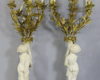Lot 100 FRENCH CANDELABRAS